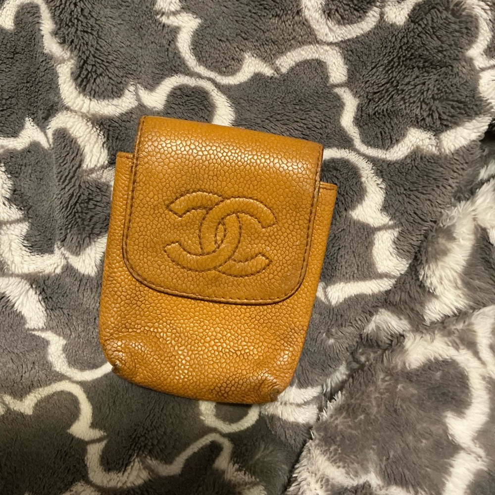 CHANEL Caramel Leather Case